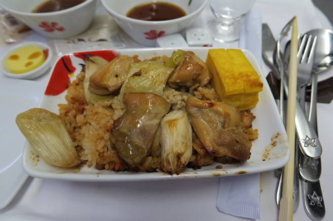 a plate of food on a table