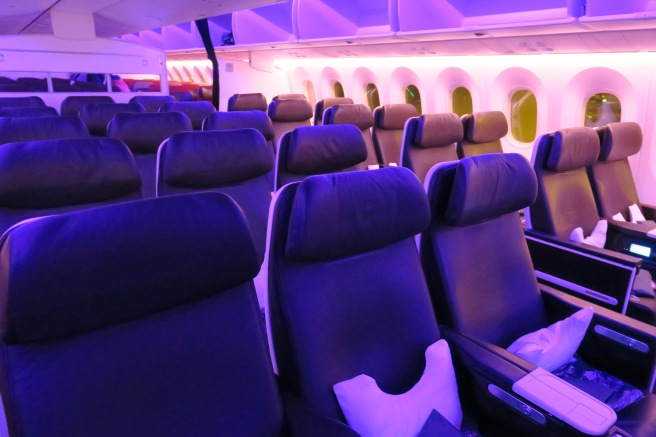 a row of seats in an airplane