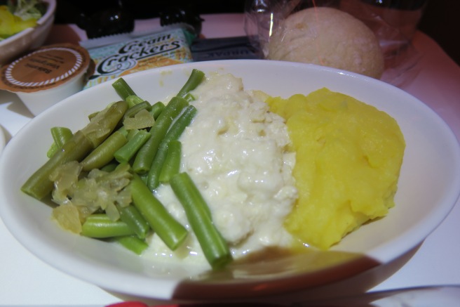 a plate of food on a table