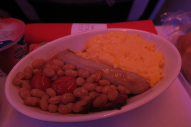 a plate of food on a table