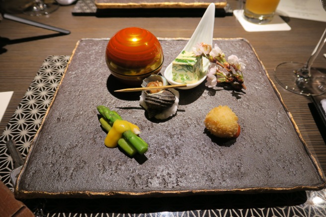 a plate of food on a table