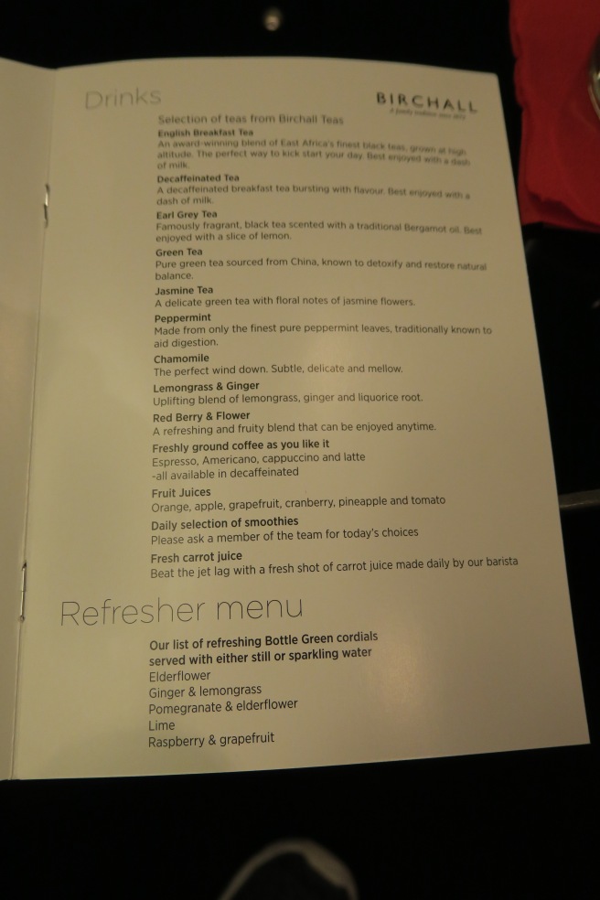 a menu of a restaurant