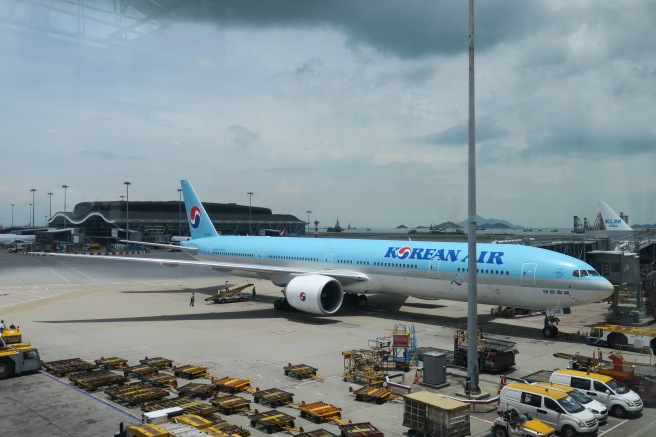 a large airplane on the tarmac