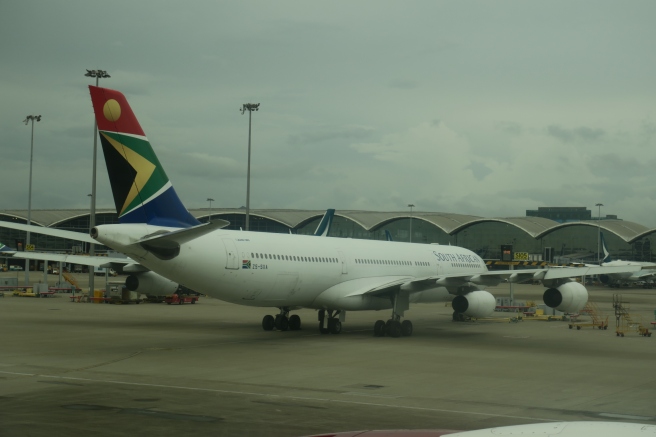 a large airplane on the tarmac