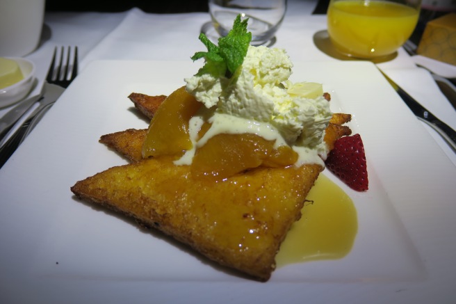 a plate of food on a table