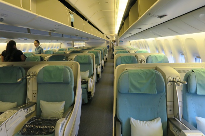 a row of seats on an airplane