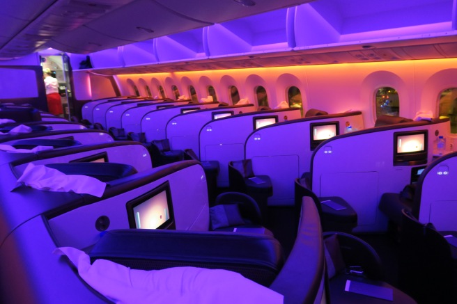 rows of seats in an airplane