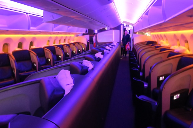 a row of seats in an airplane