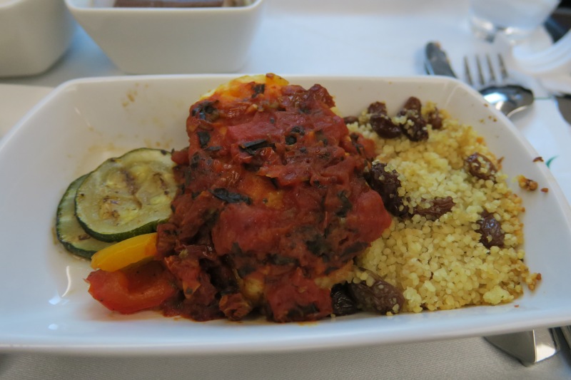 a plate of food on a table