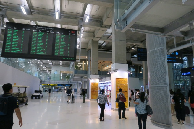 people in an airport terminal