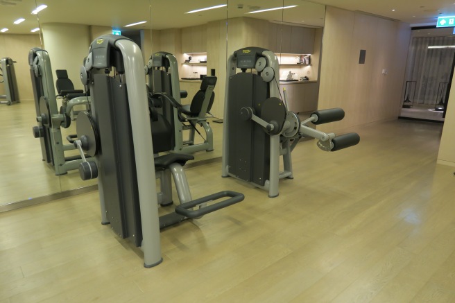 a gym with exercise equipment