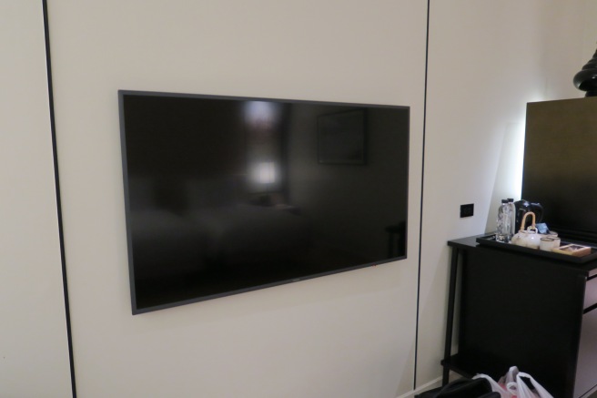 a tv on the wall