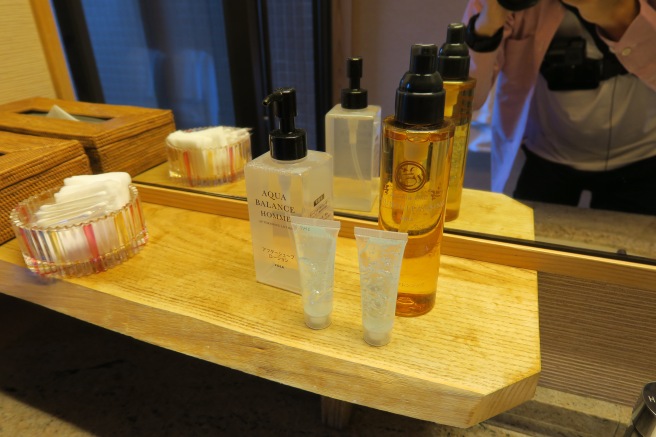 a group of bottles on a counter