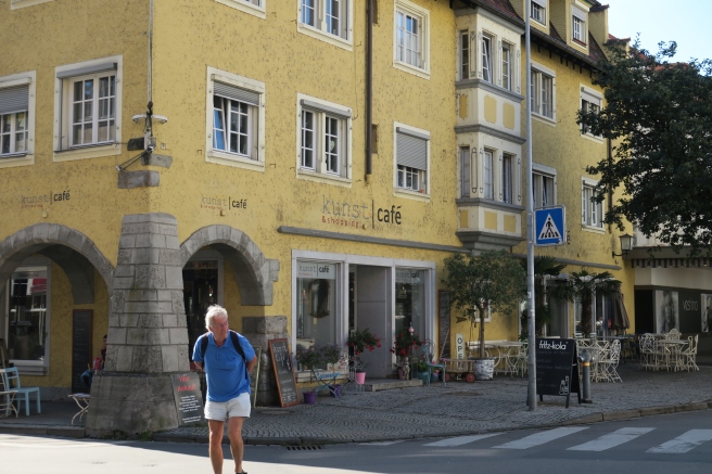 a man walking on the street