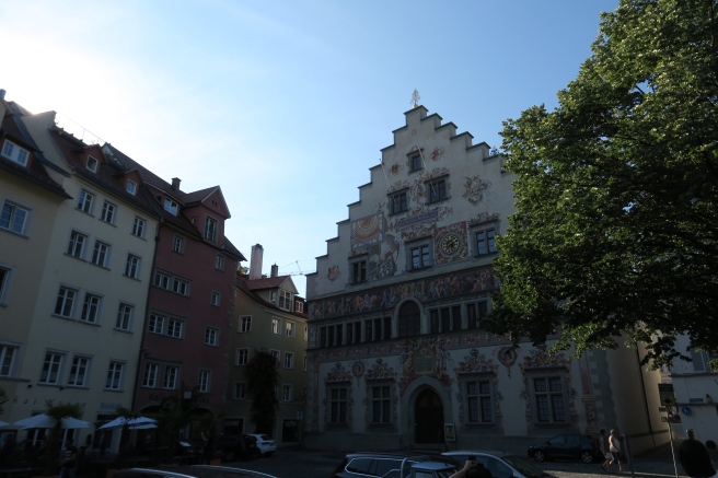 a building with a clock on the side