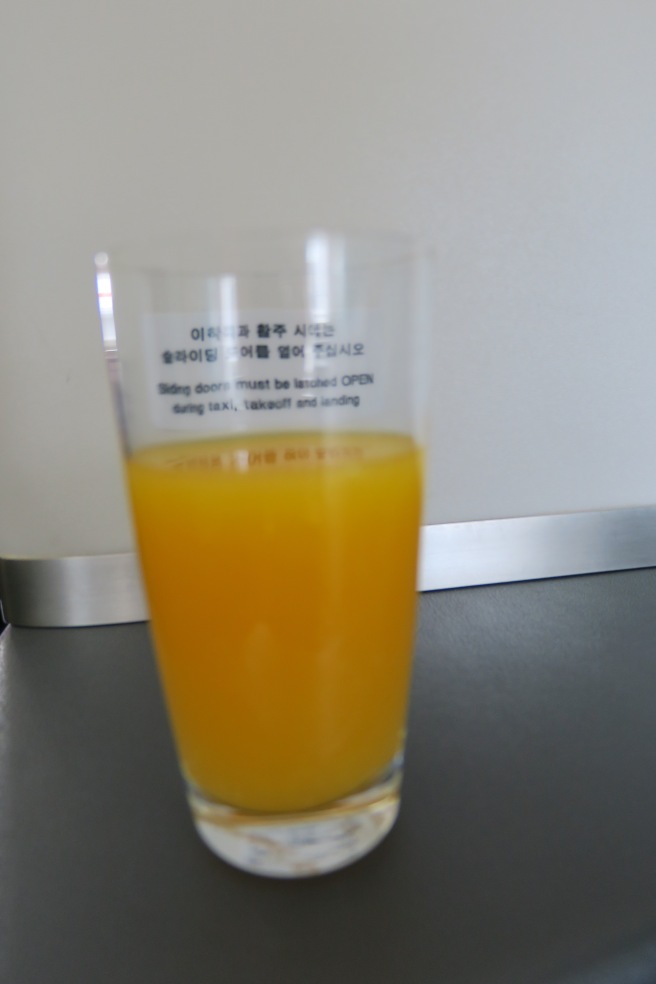 a glass of orange juice