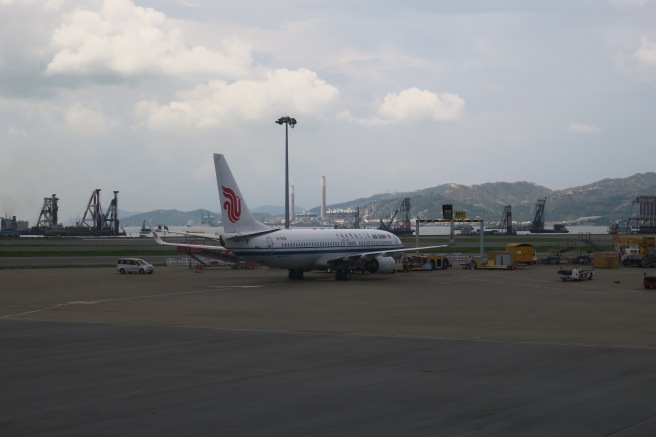 an airplane on the tarmac