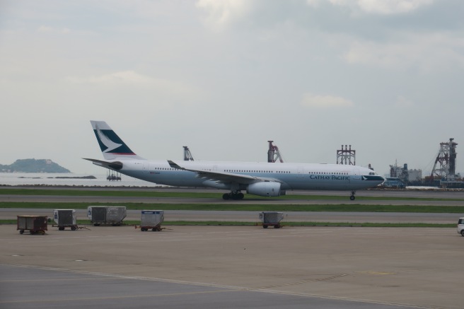 a large airplane on the runway