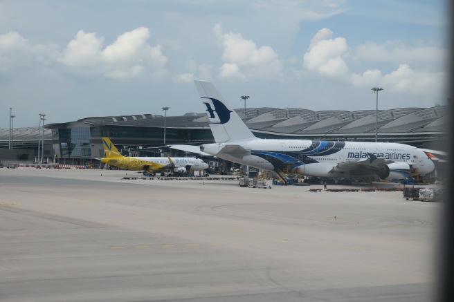 a group of airplanes at an airport