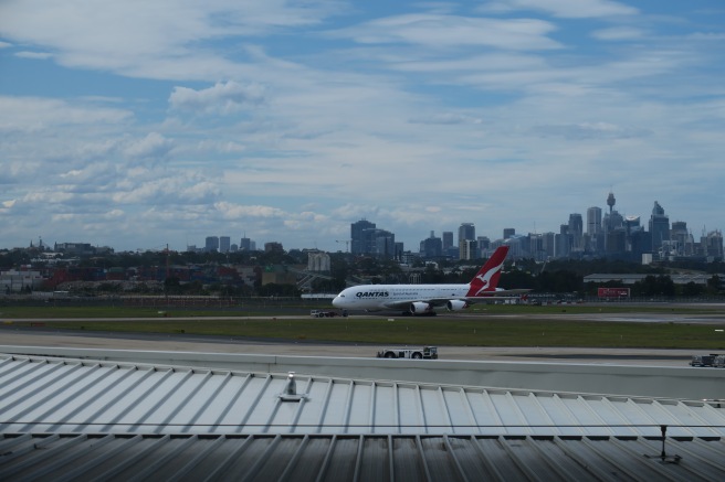 an airplane on a runway