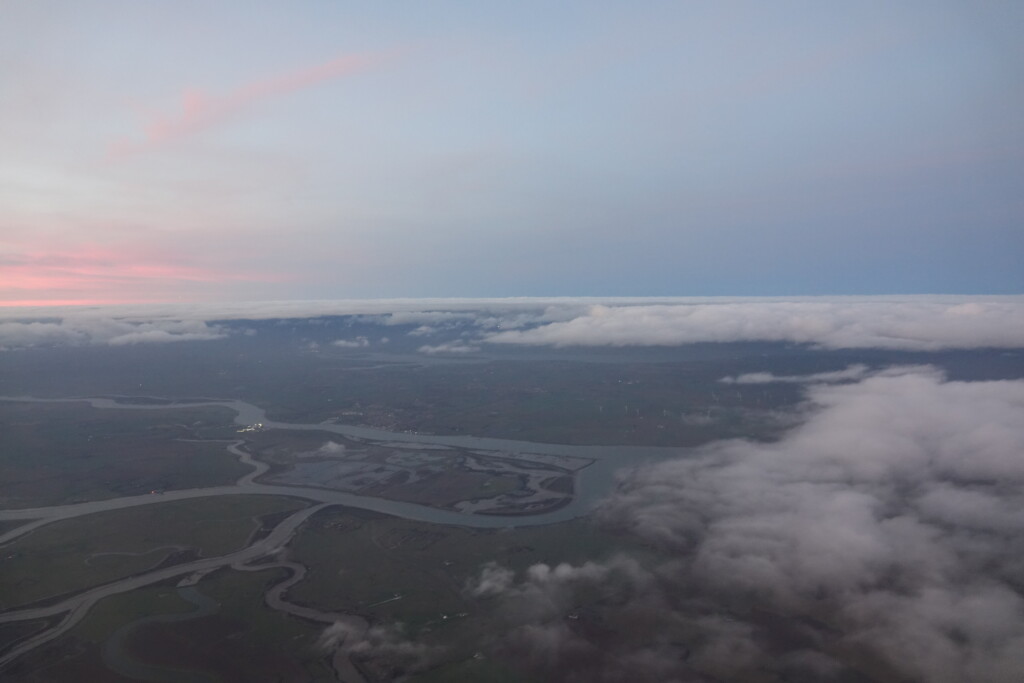 a river running through clouds