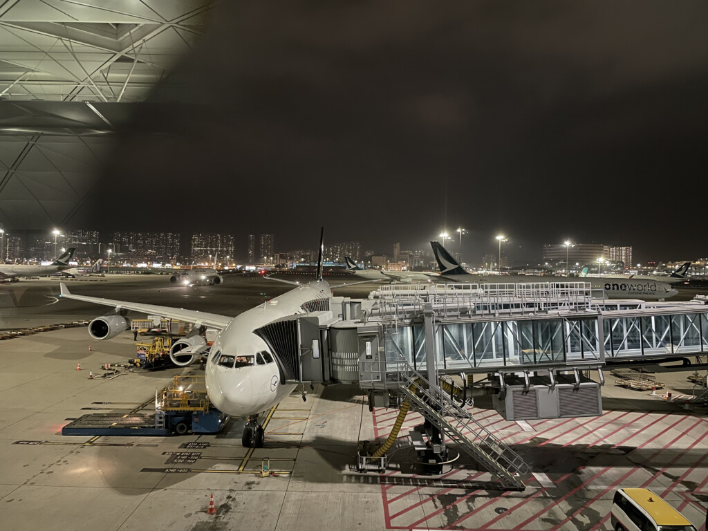 an airplane at an airport