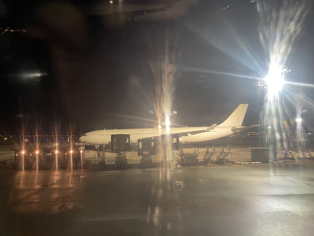 an airplane at an airport