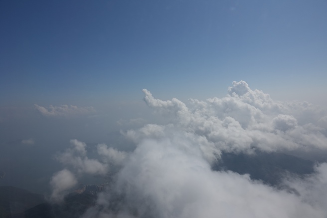 clouds and blue sky above clouds