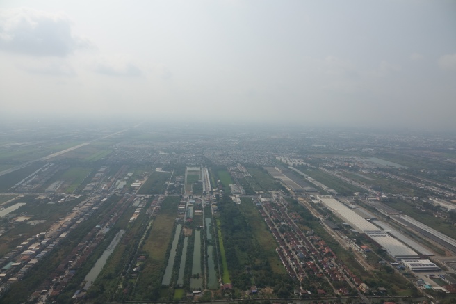 an aerial view of a city