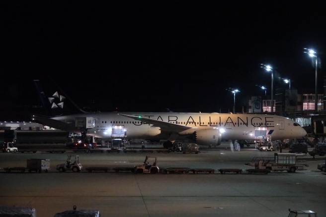 an airplane at an airport