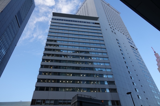 a tall building with many windows