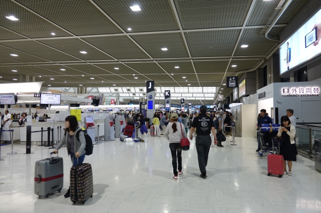 people in an airport terminal