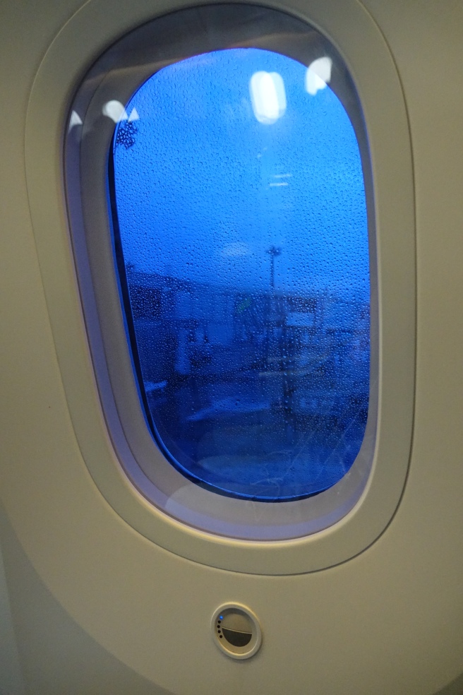 a window with raindrops on it