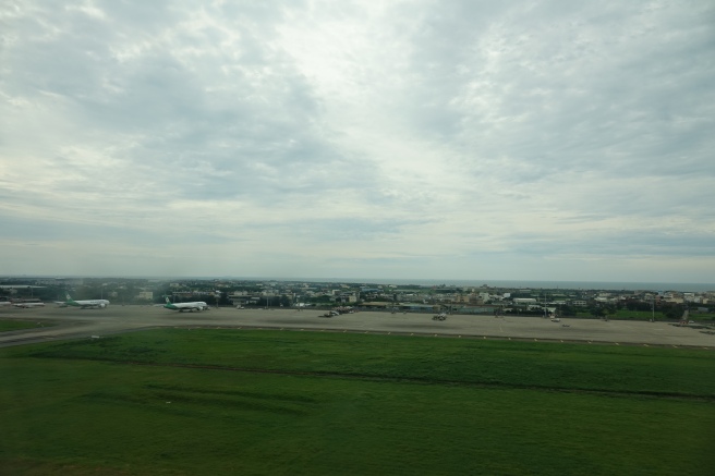 an airplane on the runway