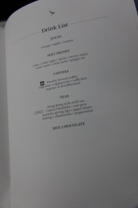 a menu of a restaurant