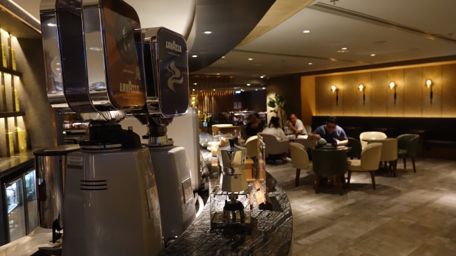 a coffee machine on a counter