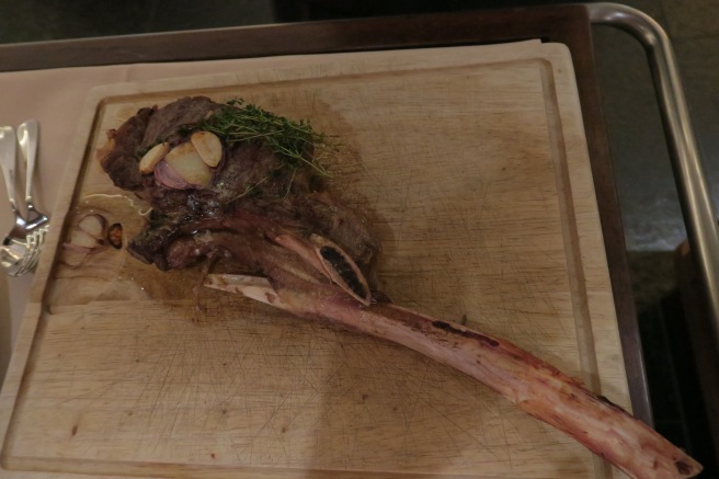 a piece of meat on a cutting board