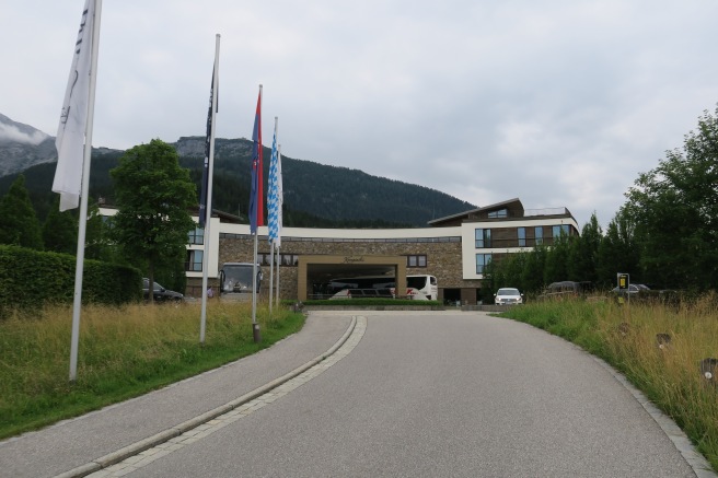 a road leading to a building