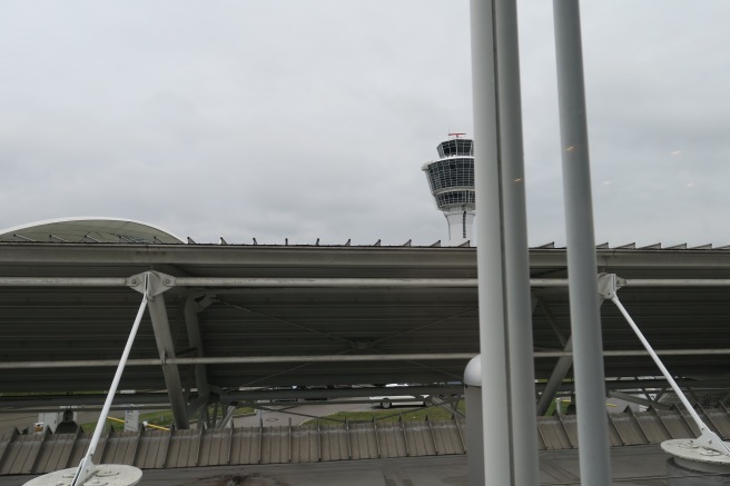 a view of a building from a window