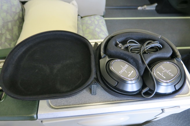 a pair of headphones in a case