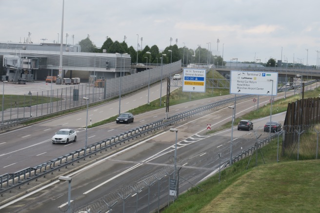 a highway with cars on it