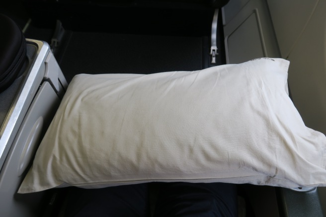 a pillow on a seat