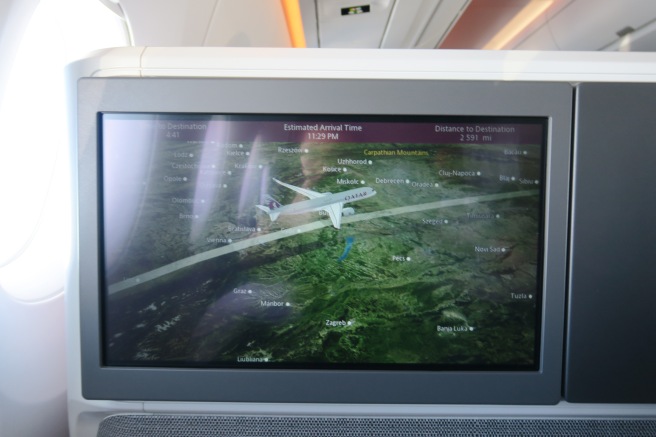 a screen on a plane