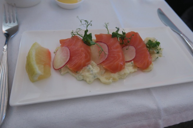 a plate of food on a table