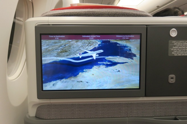 a screen on a plane