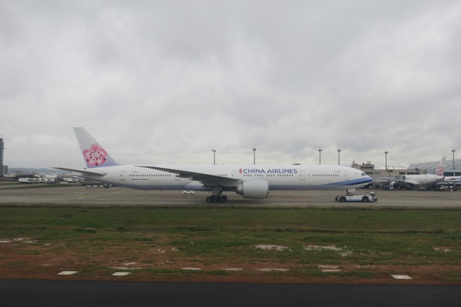 a large airplane on a runway