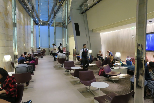 people sitting in a lounge area