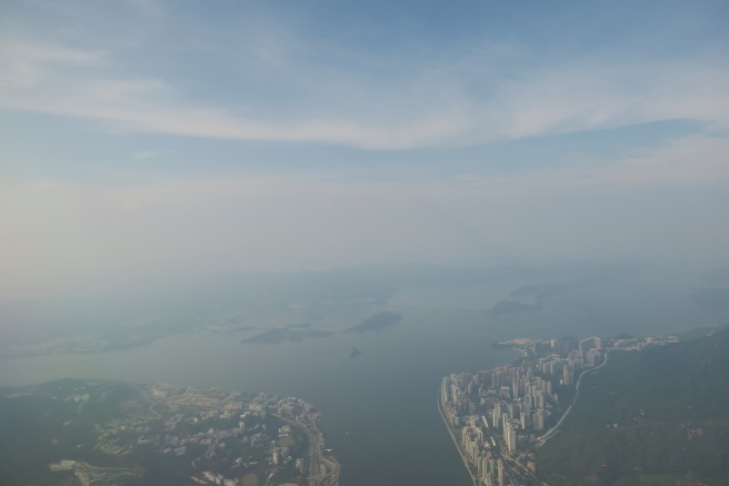 aerial view of a city and a body of water