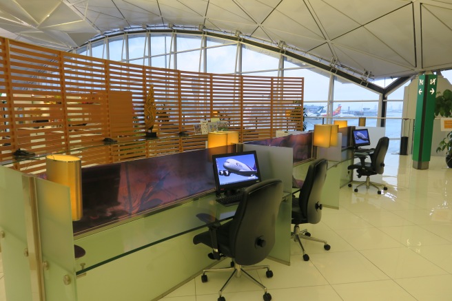 a room with computers and desks