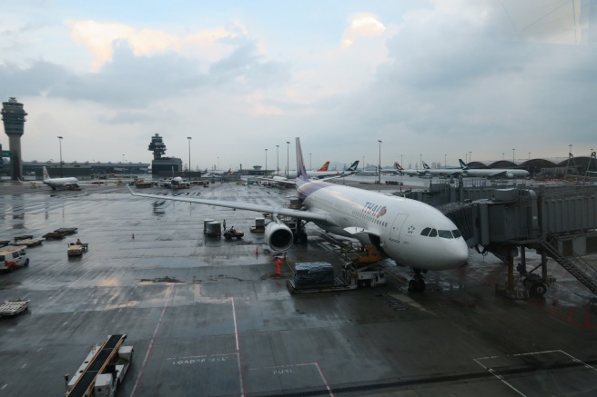 an airplane at an airport